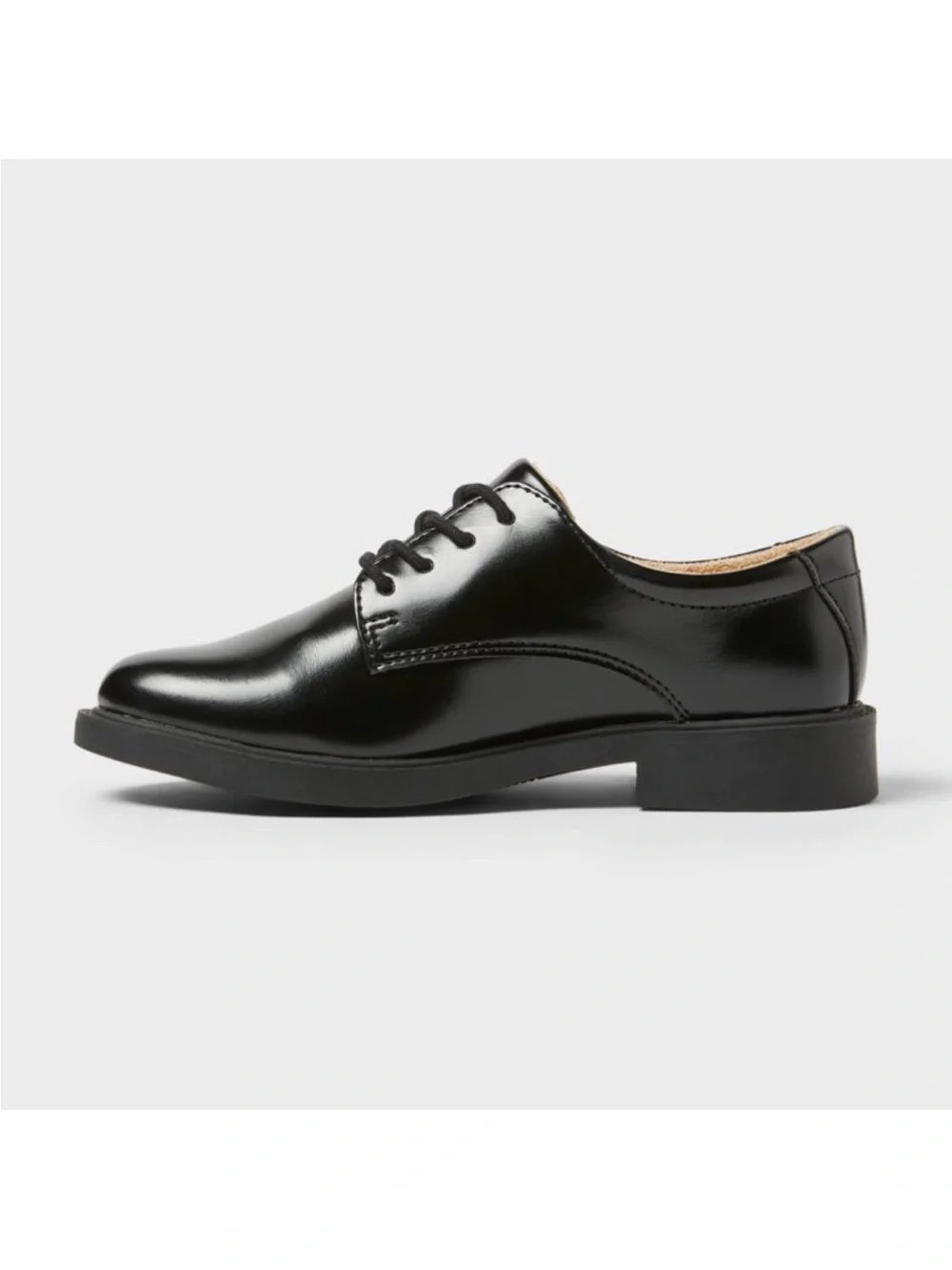 Kids' Will Oxford Dress Shoes - Cat & Jack™ Black 3: Lace Up, Cushioned Insole,